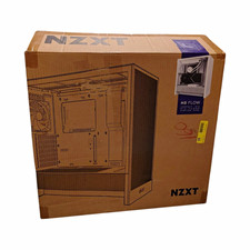 NZXT H5 Flow ATX Mid Tower PC Case White Tempered Glass USB-C CC-H52FW-01 picture