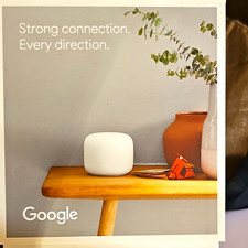 Three (X3) Google Nest Wifi Routrs GA00595-US AC2200 Dual-Band Mesh MU-MIMO SNOW picture