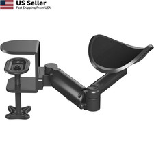 BONTEC Adjustable Arm Rest for Desk, Ergonomic Elbow Pad, Medium, Black picture