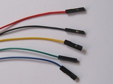 120 pcs Jumper wire Female to Female 1 Pin Pitch 2.54mm 5 colors Cable 20cm 8