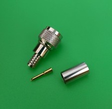 (10 PACKS) Mini UHF Male RG58 RG142 LMR195 Crimp-On Connector - USA Seller picture