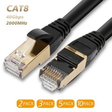 2026 PREMIUM Ethernet Cable CAT 8 7 Ultra High Speed LAN Patch Cord 6-100ft Lot picture