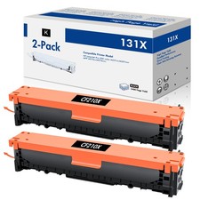 2 pack CF210A 131A Toner Cartridge for HP Color Laserjet Pro 200 M251nw M276nw picture