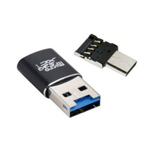 CY USB 3.0 to Micro SD SDXC TF Card Reader with Micro Type-C USB-C OTG Adapter picture