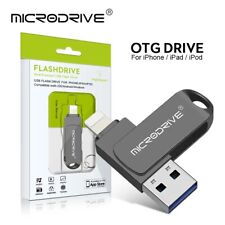OTG Flash Drive USB3.0 for iPhone with 2 in 1 USB to lightning & usb 3.0 picture