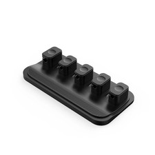 Magnetic Cable Clips Car Desk Wire Holder Silicone Cord Organizer 5PCS picture