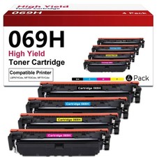 069 069H Toner Cartridge Set High Capacity 4-Pack Compatible for Canon 069H 069 picture