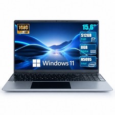 15.6 Inch Lightweight Laptop Windows 11 Speed Processor Multi Ports for Home picture