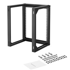 Uimoso 12U Wall-Mounted Open Frame Server Rack, 150 lbs Capacity, 180° Rotation picture