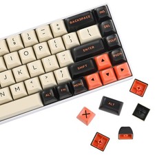 Owpkeenthy Retro Carbon Keycaps SA Profile 150Key Custom Doubleshot ABS Key C... picture