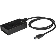 StarTech 4 Port USB 3.0 Hub - 1x USB-C & 3x USB-A - Mountable Metal USB Type-A picture