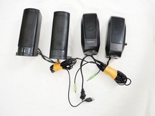 Speaker Lot - Logitech S120 Desktop System and Connectland CL-SPK20037 Black picture