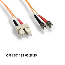 10x Kentek 5 m OM1 SC to ST Multi-Mode Fiber Optic Cable 62.5/125 Duplex ATM picture