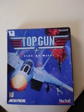 Top Gun - Fire At Will For Macintosh (Macsoft) By Micro Prose with Big Box picture