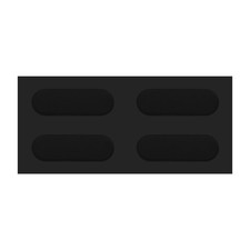 4mm Laptop Rubber Feet, 4 Pcs Oval Anti-Slip Pad for Equipment, Black picture