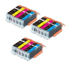 15 PK Printer Ink + Chip for Canon PGI-250 CLI-251 MG5522 MG6420 MX922 FAST SHIP picture