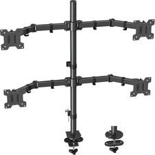 MOUNT Quad Monitor Stand, 4 Monitor Mount for 13 to 32 inch Computer Screens,... picture