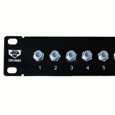 24 Port 3GHz Coax Patch Panel CATV F-81  Connector 19