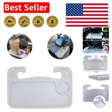 Compact and Sturdy Car Steering Wheel Tray - Perfect for Eating & Working picture