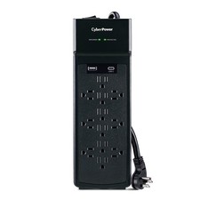 CyberPower CSP1206UC 12-Outlet Surge Protector w/USB-A  USB-C Port, Black picture