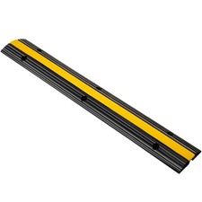 4 Pack 1-Channel Rubber Cable Protector Ramp Heavy Duty 22046Lbs Load Capacity picture