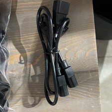 10 Pack of UPS Server Y Splitter C14 to 2 x C13 Power Extension Adapter 16AWG picture