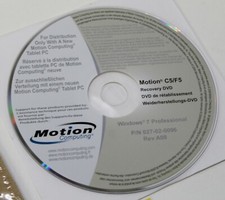 Motion Computing C5/F5 Recovery DVD Windows 7 / XP 1535-040HOMC  picture