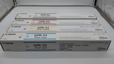 Genuine 1 Set CANON GPR-53 Toner Cartridge Full Set - Black Cyan Yellow Magenta picture