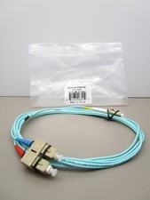MONOPRICE  6391  Fiber Patch Cable  Duplex  LC to SC  MM  Aqua picture