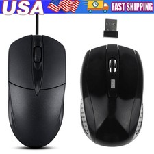 USB 2.0 Optical Wired Scroll Wheel Mouse PC Laptop Notebook Desktop Black Mice picture