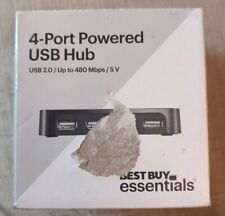 Best Buy essentials- 4-Port USB 2.0 Hub - Black picture