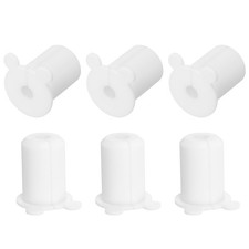 6Pcs Wall Grommets for Cables 1 Inch Silicone Cable Wall with 8mm Hole, White picture