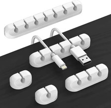 Cable Holder Clips Cable Management Cord Organizer Silicone USB Charging Cable picture