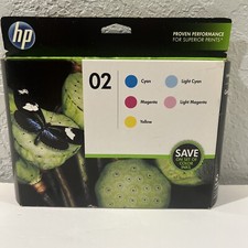 HP-02 Colored Ink Cartridge Set EXPIRED 2016 Genuine picture
