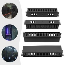 4 Pack Horizontal Rack Mount Cable Management, Cable Organizer, Cable Raceways~ picture