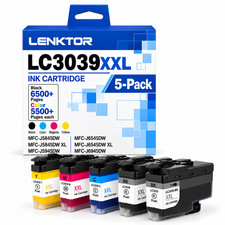 LC3039XXL Ink 5 Pack 2BK/C/M/Y Fits MFC-J5845DW XL MFC-J6545DW XL MFC-J6945DW picture