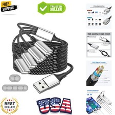 USB Y Splitter, A 1 Male to 4 Female USB Extension Cable, USBA Splitter Suppo... picture