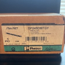 Open Box Panduit 24 Port DP245E88TGY CAT5e Patch Panel 1RU picture