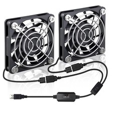 2 Packs 60mm x 10mm USB Computer Fan 5V with Speed Control for DIY picture
