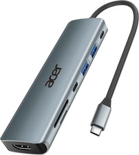 7 In 1 USB C Hub Multi Port Adapter 4K HDMI 100W PD 2 USB 3.0 SD Card Reader New picture