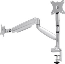 Monoprice Dual Arm Adjustable Gas Spring Desk Mount - For 15 to 34 Inch Monitors picture