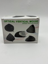 RED - GENERIC WIRELESS VERTICAL ERGONOMIC OPTICAL MOUSE picture