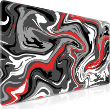 Large Gaming Mouse Pad 31.5x11.8 Fluid Pattern, Non-Slip, Desk Mat for Office picture