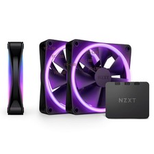 NZXT F120 RGB DUO 120mm Case Fan + Fan Controller - Black(3-Pack) picture