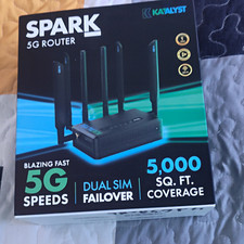 Katalyst Spark 5G Router Dual SIM Failover 5000 Mbps 4-Port LAN Black picture