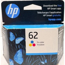 HP 62 Tri-color Original Ink Cartridge C2P06AN Exp April 2024 (Open Box, Sealed) picture
