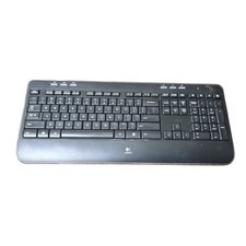 Logitech K520 Wireless Illuminated Keyboard Backlit Full Size Black Y-R0011 F3 picture