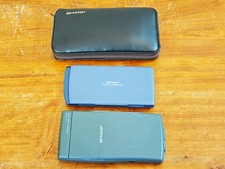SHARP PC-V910 1Q-3100 PC-V510B Pocket Computer Set of 3 Units Untested picture