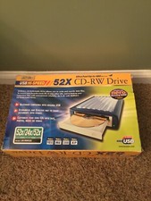 BUSlink USB HI-Speed 52X CD-RW Drive Model UII-RW52E External Drive picture