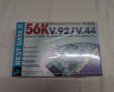 Best Data 56HP 56K Internal PCI Modem Card V.92/V.44 RJ-11 2 Ports picture